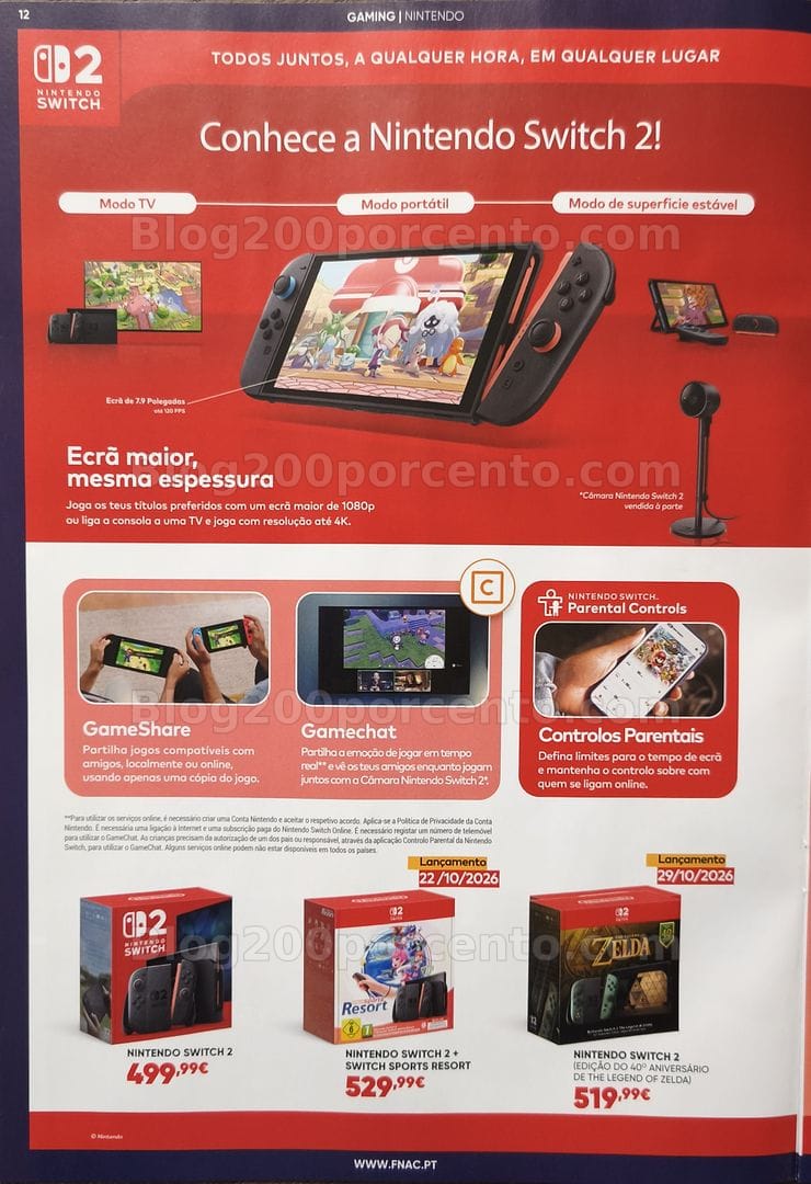Antevisão Folheto FNAC Gaming Promoções até 28 outubro
