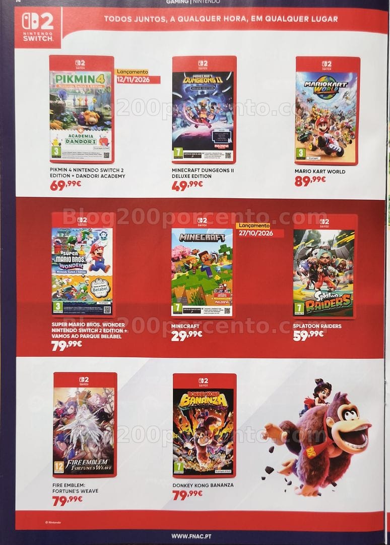 Antevisão Folheto FNAC Gaming Promoções até 28 outubro
