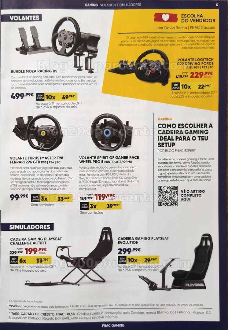 Antevisão Folheto FNAC Gaming Promoções até 28 outubro
