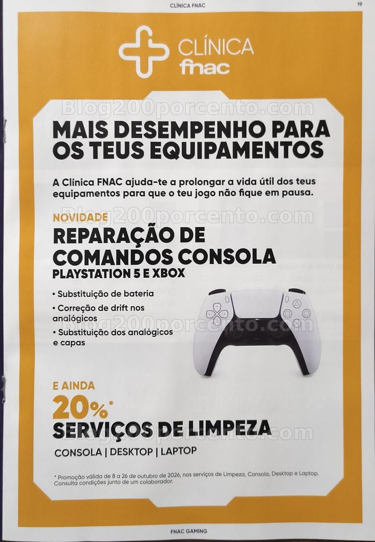 Antevisão Folheto FNAC Gaming Promoções até 28 outubro