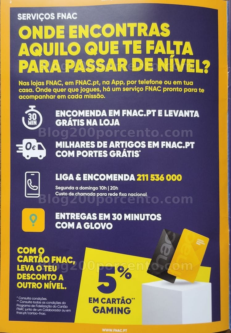 Antevisão Folheto FNAC Gaming Promoções até 28 outubro