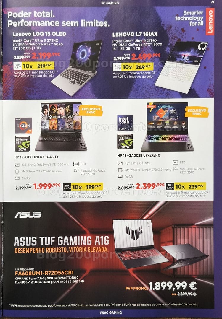 Antevisão Folheto FNAC Gaming Promoções até 28 outubro
