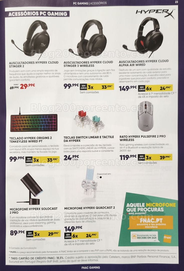 Antevisão Folheto FNAC Gaming Promoções até 28 outubro