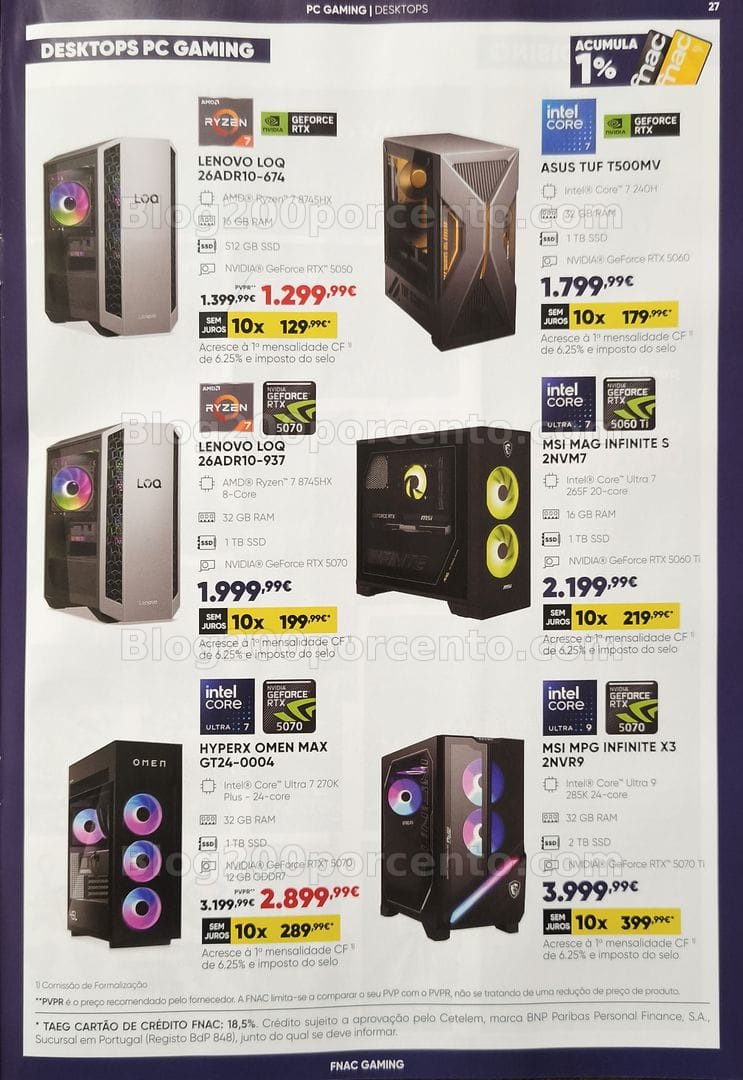 Antevisão Folheto FNAC Gaming Promoções até 28 outubro