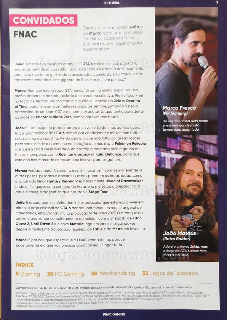 Antevisão Folheto FNAC Gaming Promoções até 28 outubro