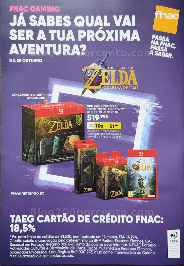 Antevisão Folheto FNAC Gaming Promoções até 28 outubro