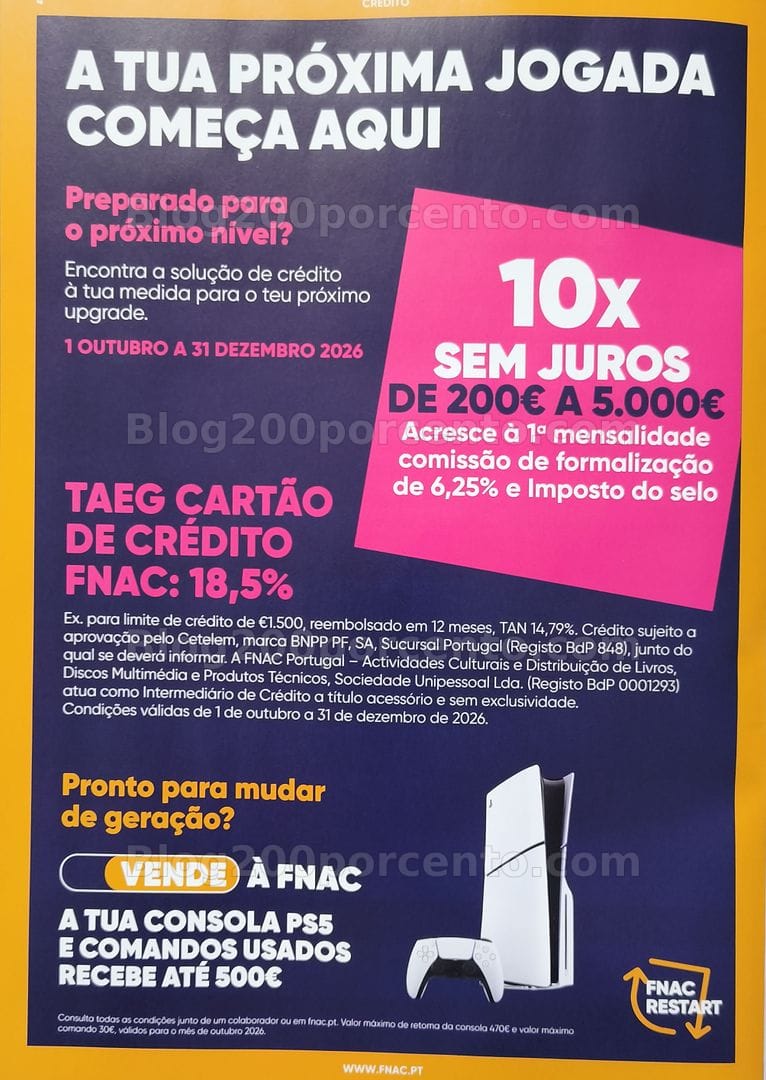 Antevisão Folheto FNAC Gaming Promoções até 28 outubro