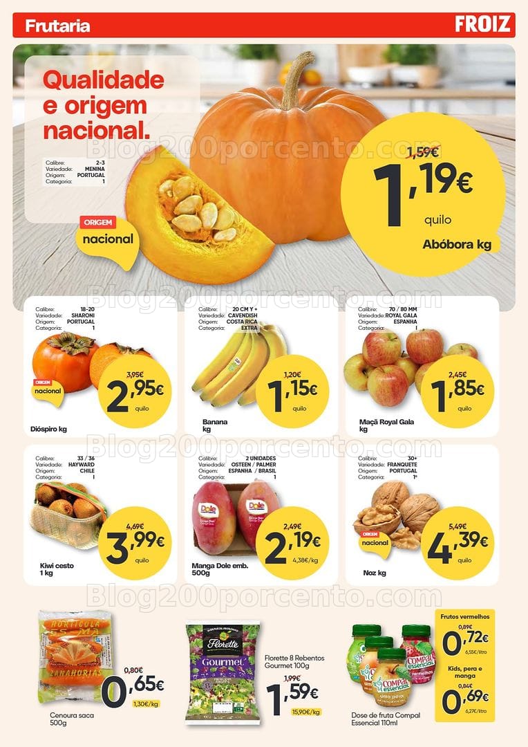Antevisão Folheto FROIZ Promoções de 15 outubro a 3 novembro
