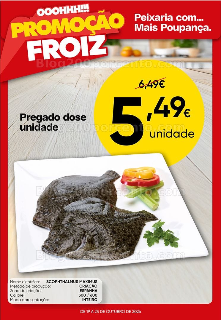 Antevisão Folheto FROIZ Promoções de 19 a 25 outubro