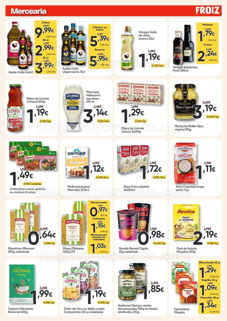 Antevisão Folheto FROIZ Promoções de 1 a 14 outubro