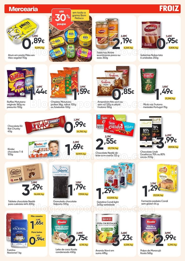 Antevisão Folheto FROIZ Promoções de 1 a 14 outubro