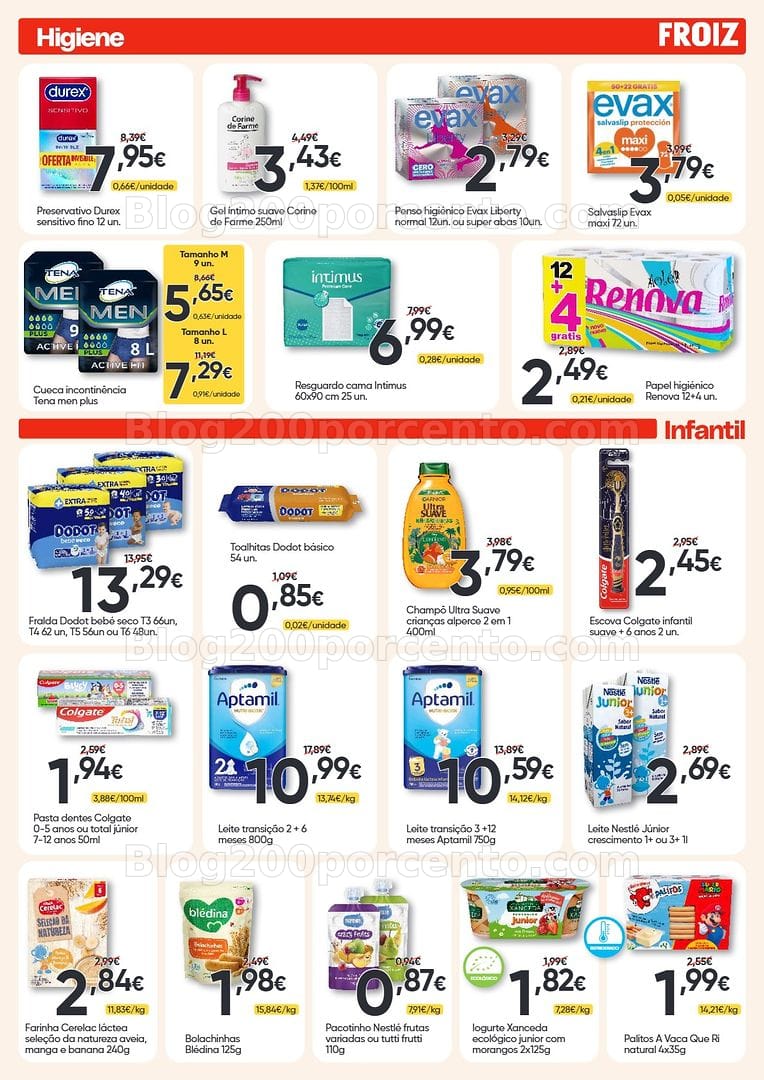 Antevisão Folheto FROIZ Promoções de 1 a 14 outubro