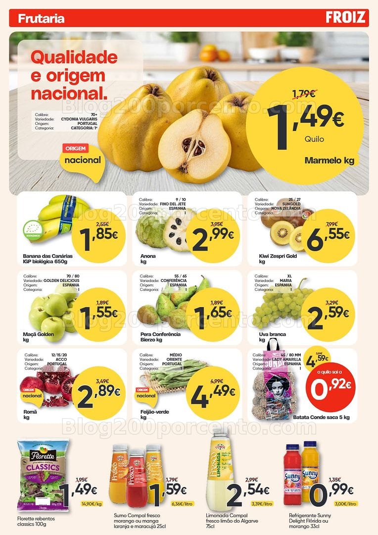 Antevisão Folheto FROIZ Promoções de 1 a 14 outubro
