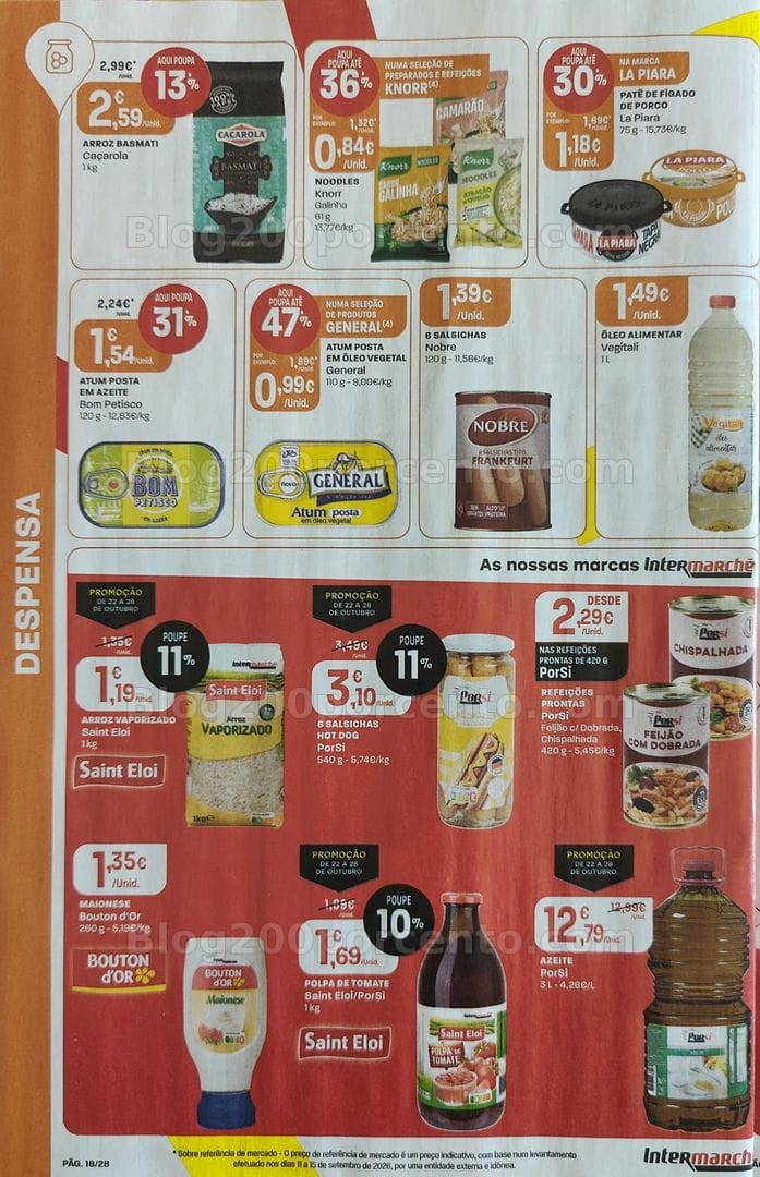 Antevisão Folheto INTERMARCHÉ Aniversário Promoções de 22 a 28 outubro
