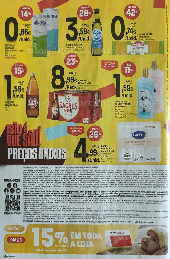 Antevisão Folheto INTERMARCHÉ Aniversário Promoções de 22 a 28 outubro
