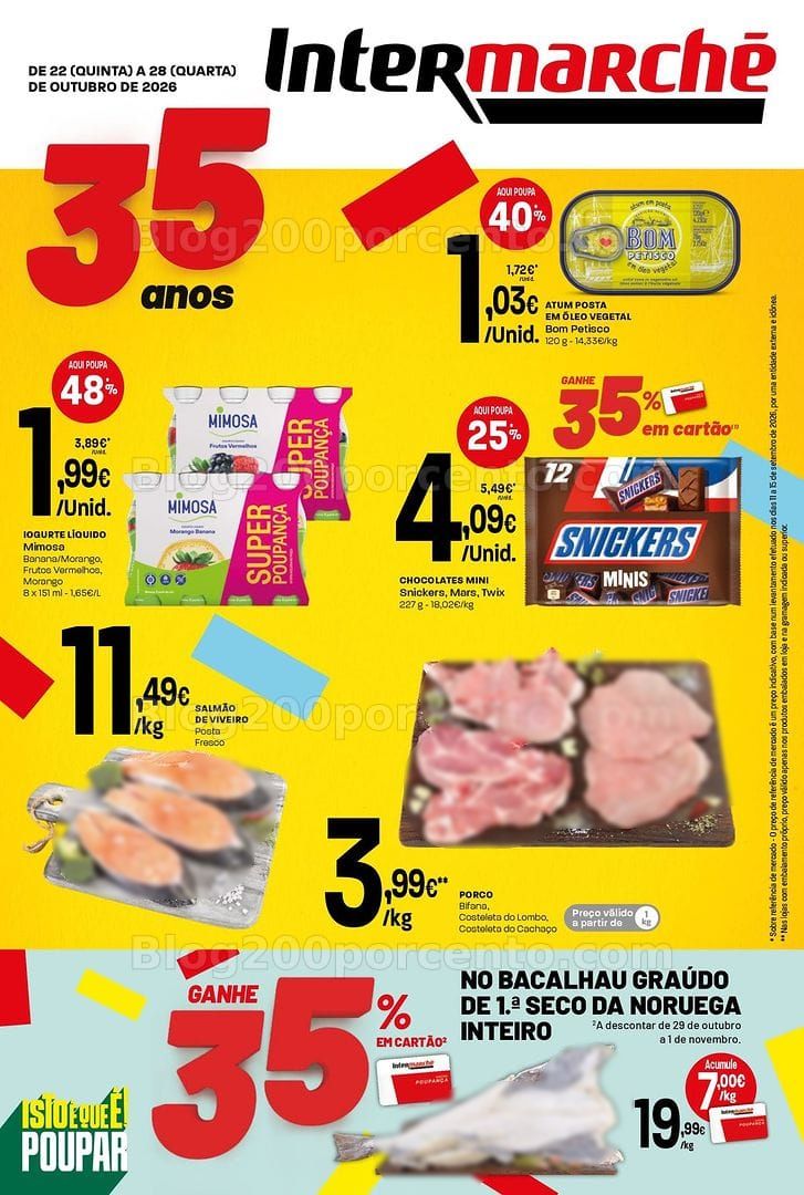 Antevisão Folheto INTERMARCHÉ Contact Promoções de 22 a 28 outubro