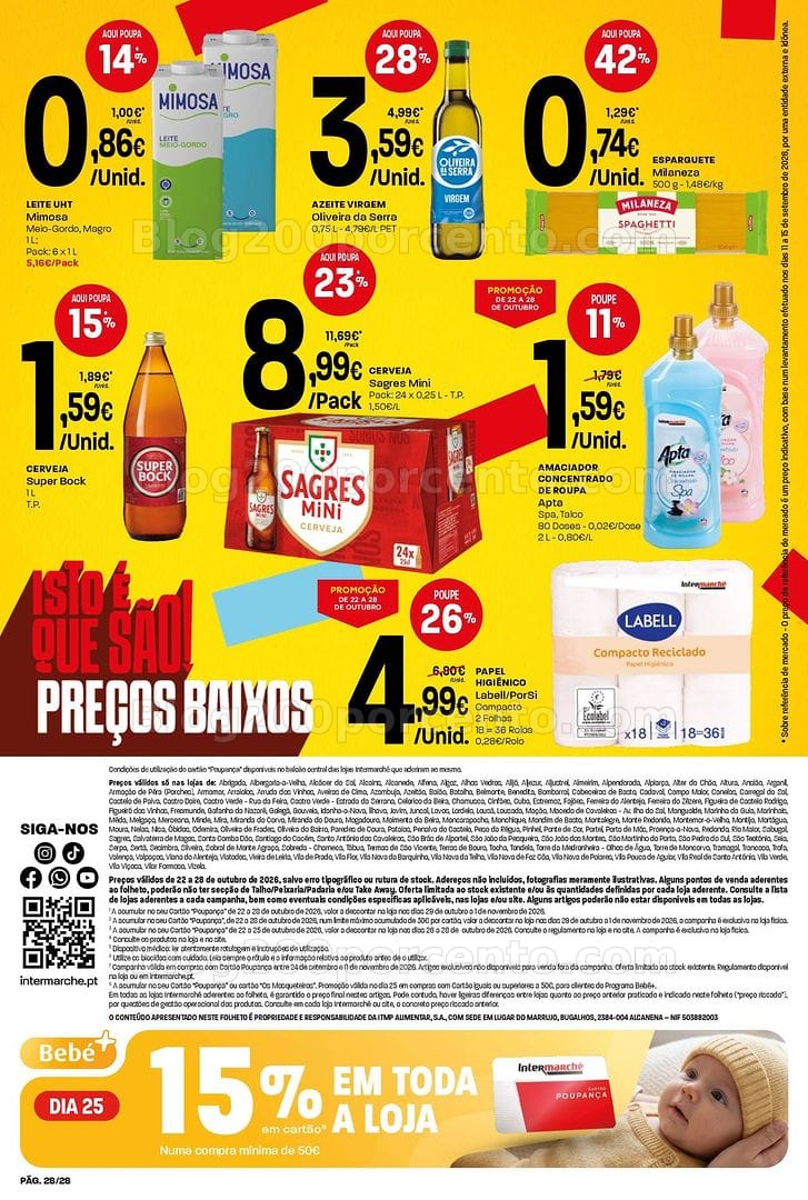 Antevisão Folheto INTERMARCHÉ Contact Promoções de 22 a 28 outubro