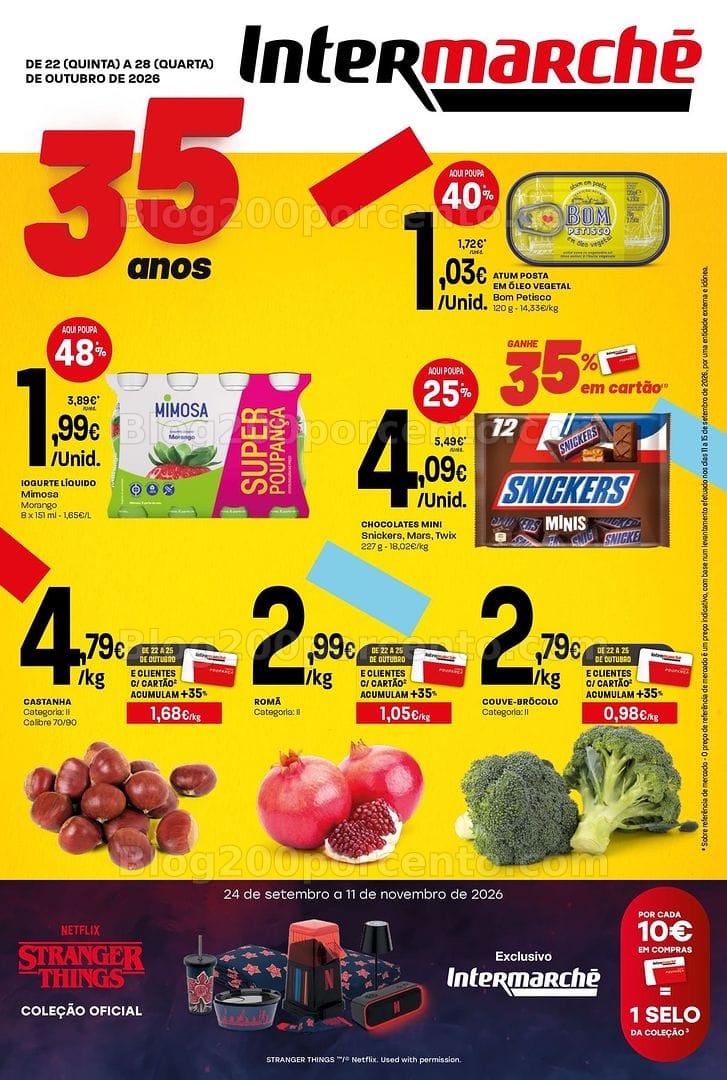 Antevisão Folheto INTERMARCHÉ Mini Promoções de 22 a 28 outubro