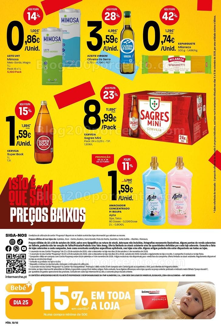 Antevisão Folheto INTERMARCHÉ Mini Promoções de 22 a 28 outubro