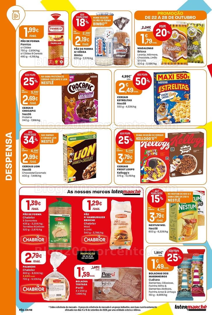 Antevisão Folheto INTERMARCHÉ Super Promoções de 22 a 28 outubro