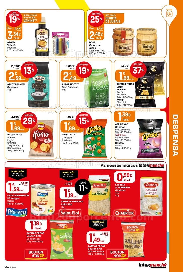 Antevisão Folheto INTERMARCHÉ Super Promoções de 22 a 28 outubro