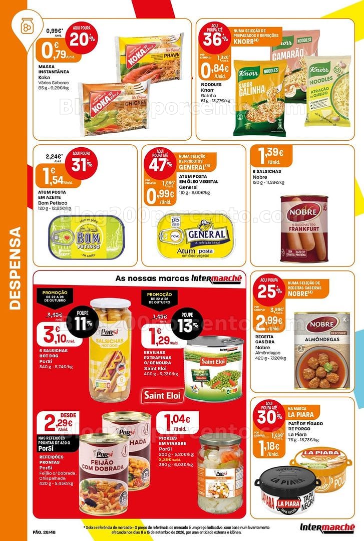 Antevisão Folheto INTERMARCHÉ Super Promoções de 22 a 28 outubro