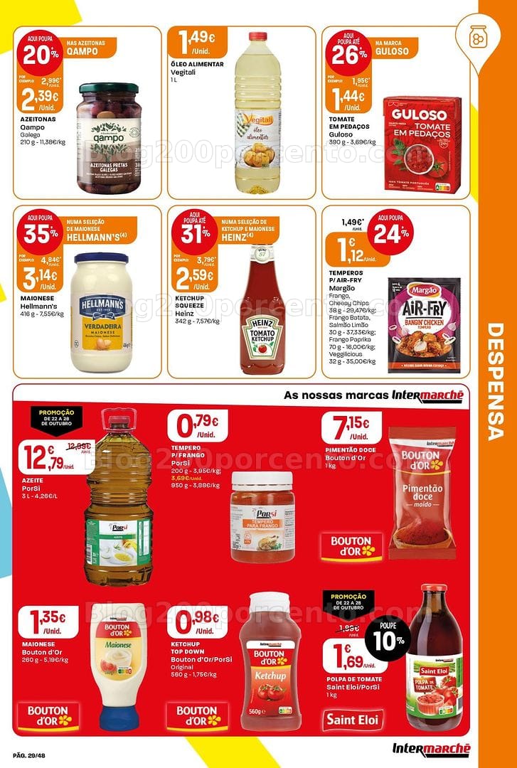 Antevisão Folheto INTERMARCHÉ Super Promoções de 22 a 28 outubro