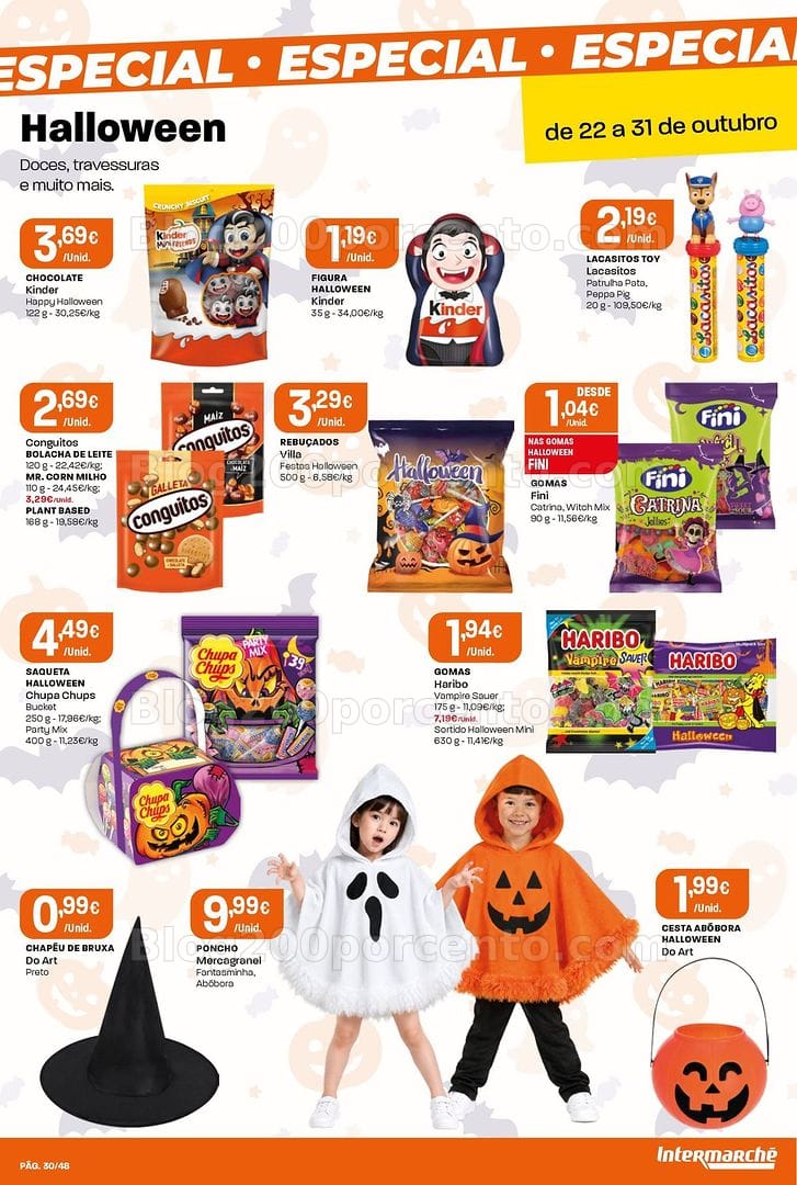 Antevisão Folheto INTERMARCHÉ Especial Halloween Promoções de 22 a 31 outubro