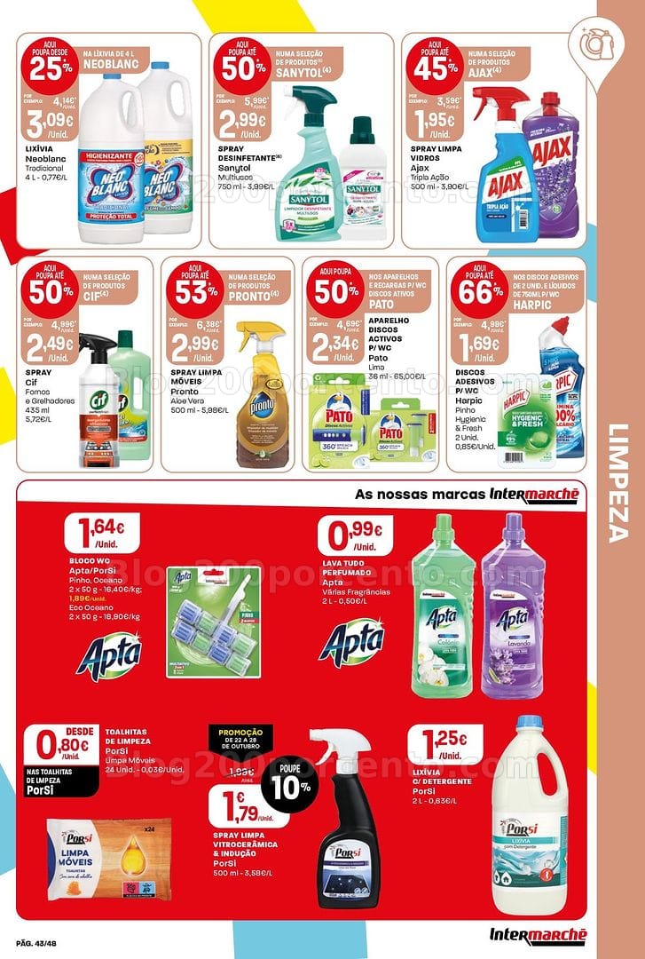 Antevisão Folheto INTERMARCHÉ Super Promoções de 22 a 28 outubro