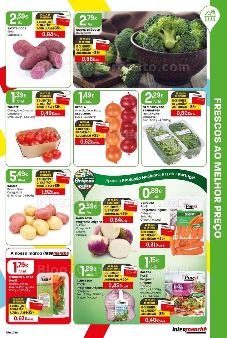 Antevisão Folheto INTERMARCHÉ Frescos Promoções de 22 a 28 outubro