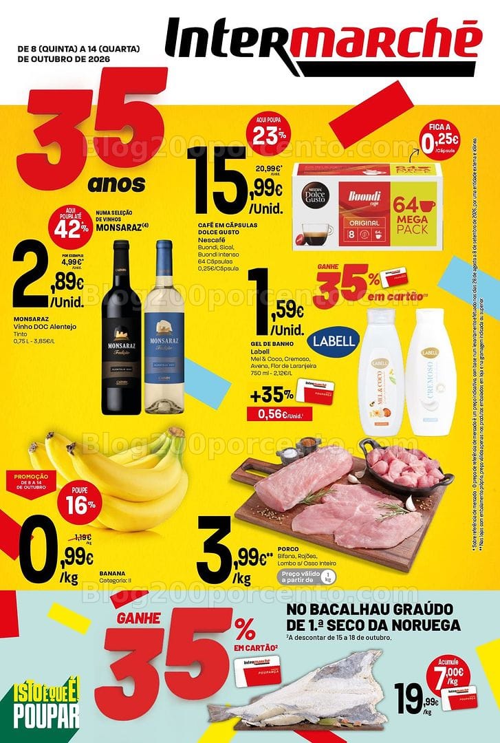 Antevisão Folheto INTERMARCHÉ Super Promoções de 8 a 14 outubro