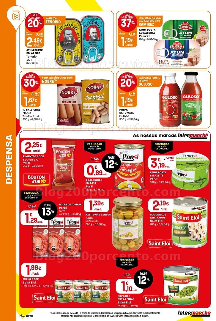 Antevisão Folheto INTERMARCHÉ Super Promoções de 8 a 14 outubro