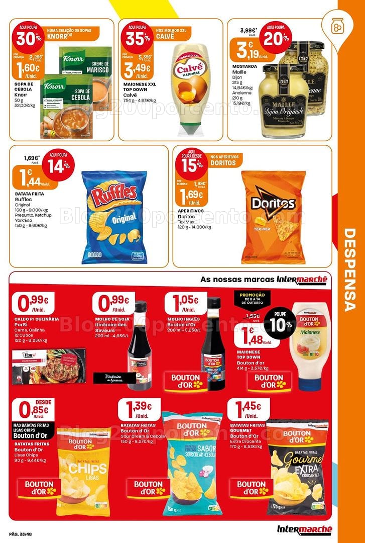 Antevisão Folheto INTERMARCHÉ Super Promoções de 8 a 14 outubro