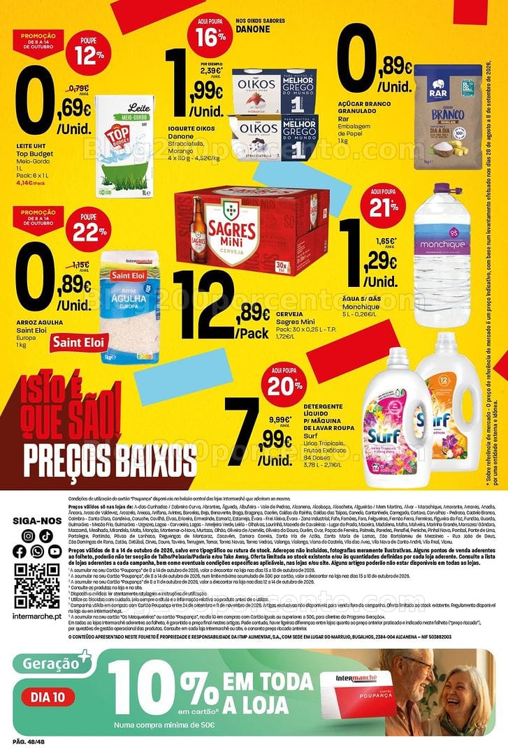 Antevisão Folheto INTERMARCHÉ Super Promoções de 8 a 14 outubro