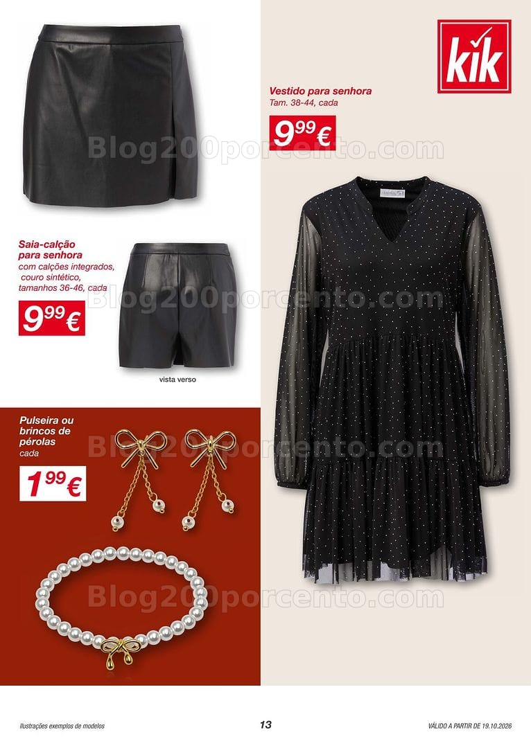 Antevisão Folheto KIK Moda Promoções a partir de 19 outubro