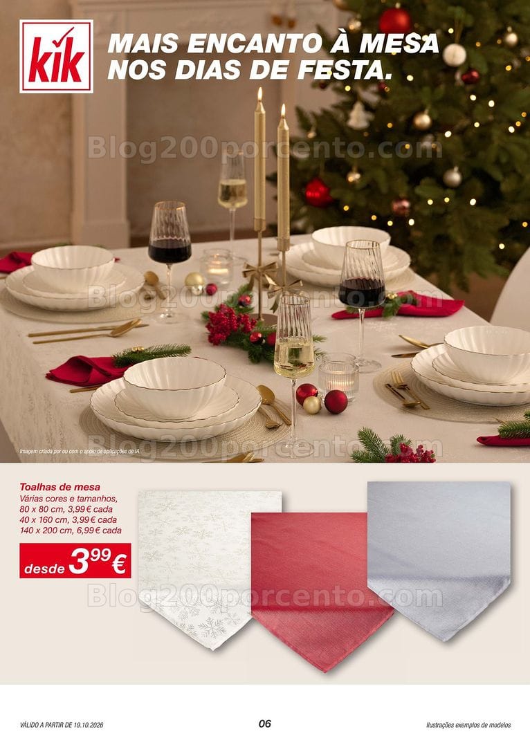 Antevisão Folheto KIK Decoração e Ofertas de Natal Promoções a partir de 19 outubro