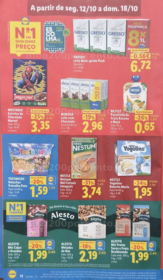 Antevisão Folheto LIDL Promoções de 12 a 18 outubro