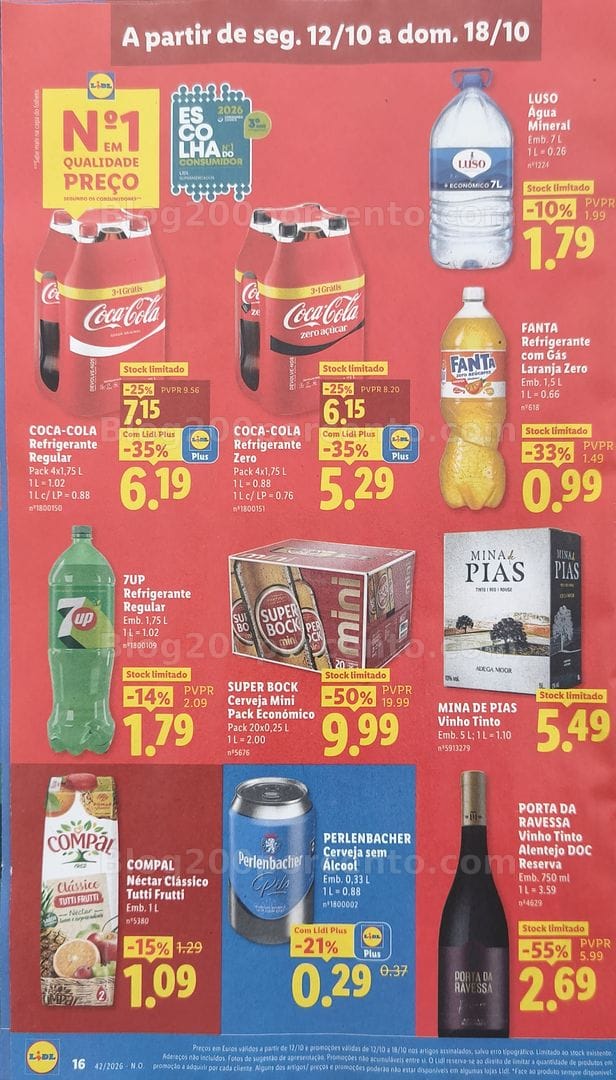 Antevisão Folheto LIDL Promoções de 12 a 18 outubro