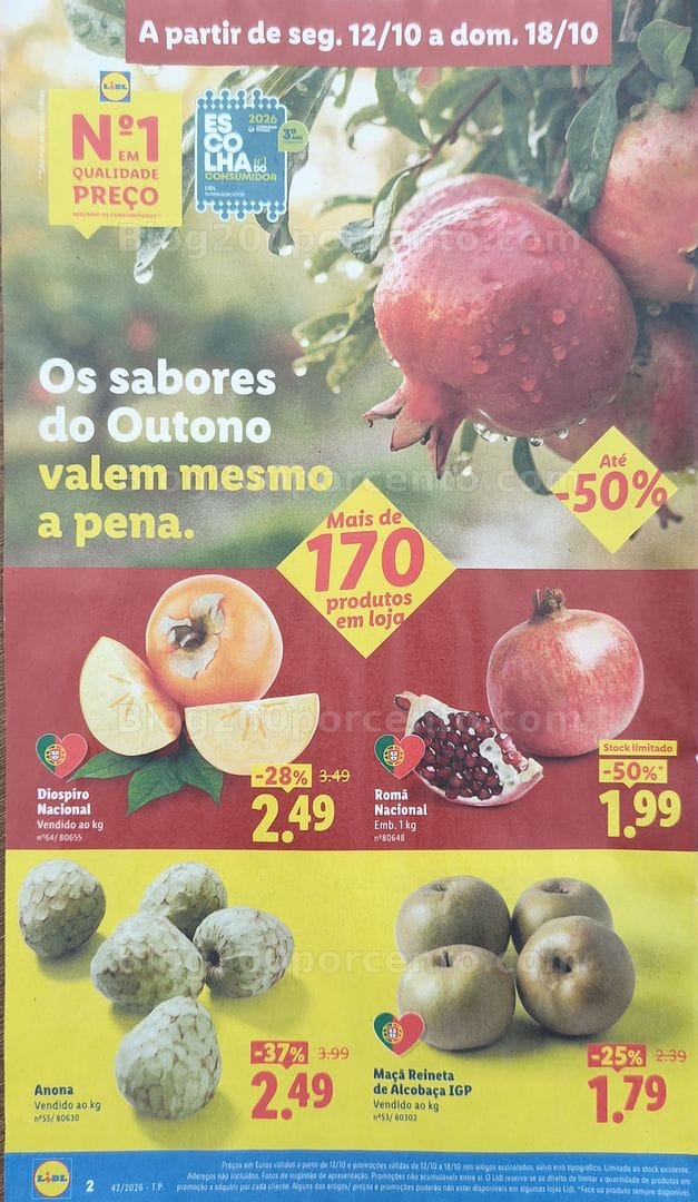 Antevisão Folheto LIDL Promoções de 12 a 18 outubro