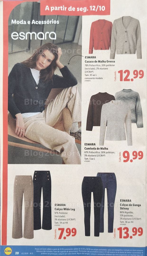 Antevisão Folheto LIDL Promoções de 12 a 18 outubro