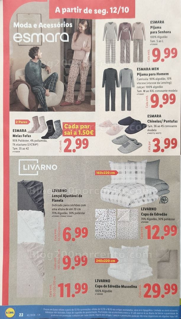 Antevisão Folheto LIDL Promoções de 12 a 18 outubro