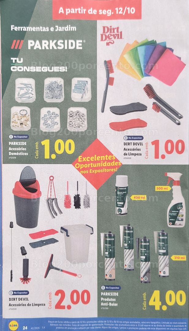 Antevisão Folheto LIDL Bazar Oportunidades Promoções de 12 a 18 outubro