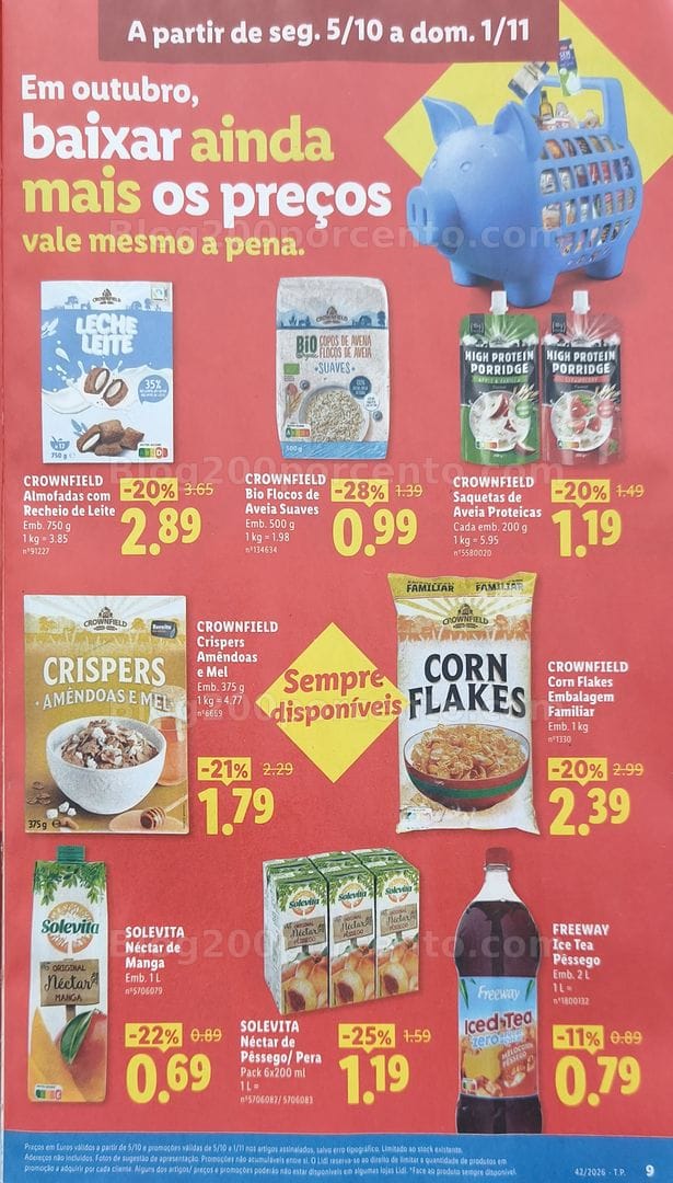 Antevisão Folheto LIDL Promoções de 12 a 18 outubro