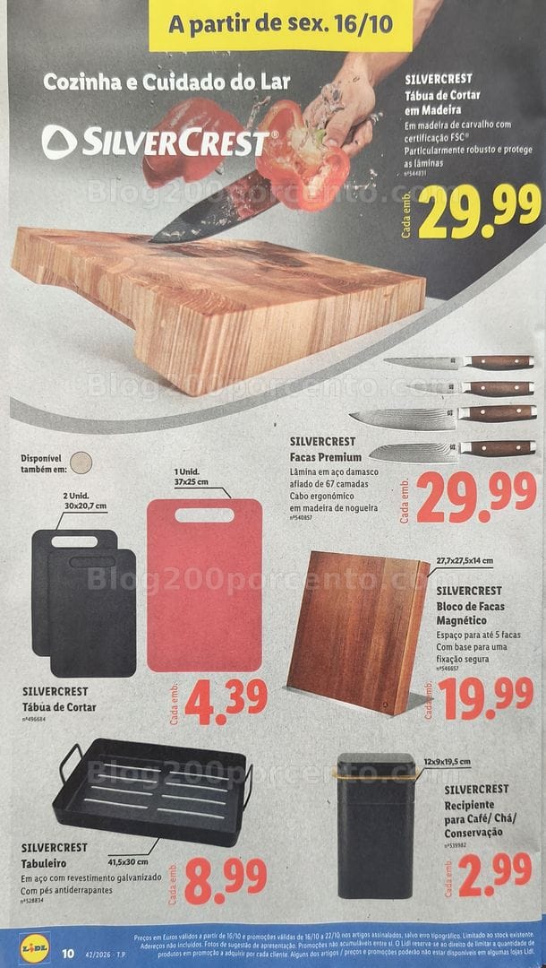 Antevisão Folheto LIDL Promoções Fim de Semana - 16 a 18 outubro