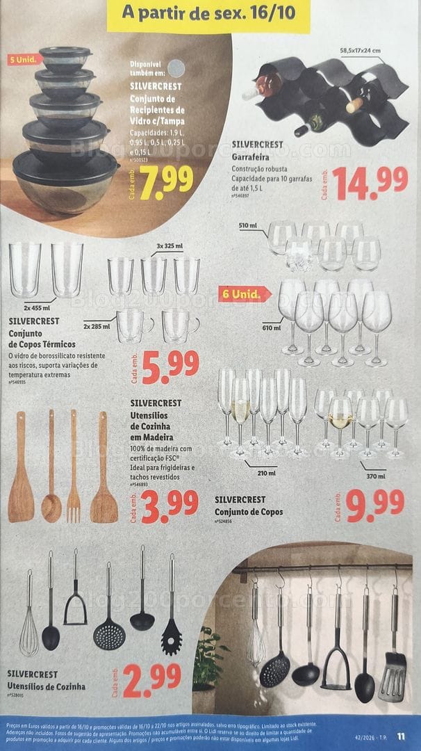 Antevisão Folheto LIDL Promoções Fim de Semana - 16 a 18 outubro