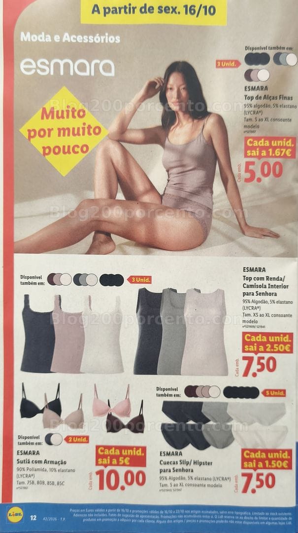 Antevisão Folheto LIDL Promoções Fim de Semana - 16 a 18 outubro