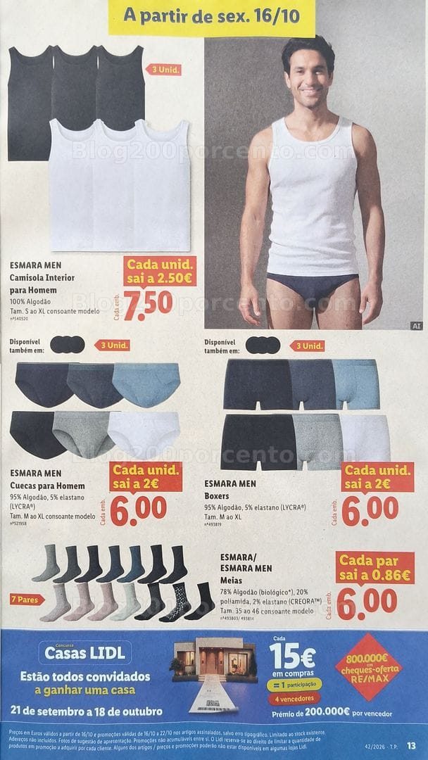 Antevisão Folheto LIDL Promoções Fim de Semana - 16 a 18 outubro