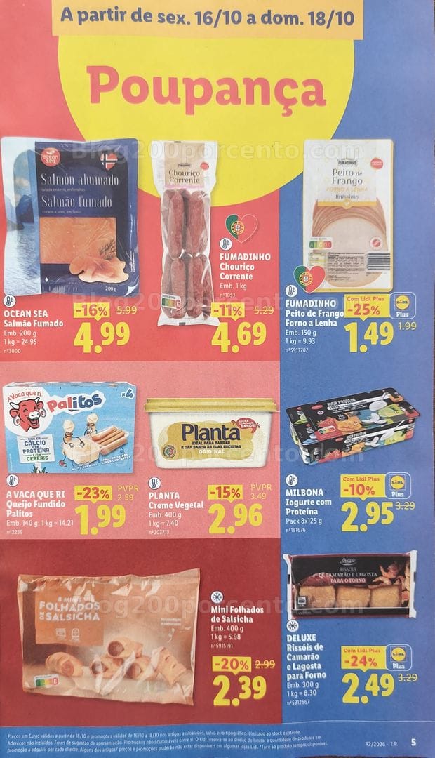 Antevisão Folheto LIDL Promoções Fim de Semana - 16 a 18 outubro