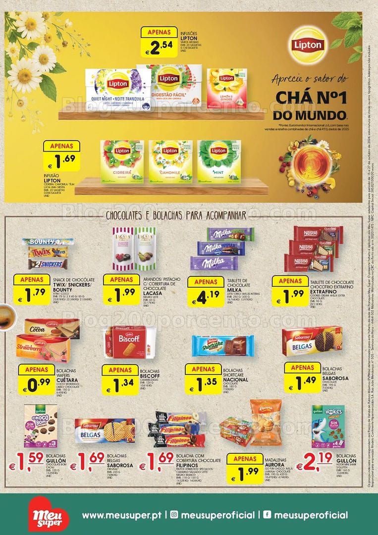 Antevisão Folheto MEU SUPER Bebidas Quentes Promoções de 15 a 27 outubro