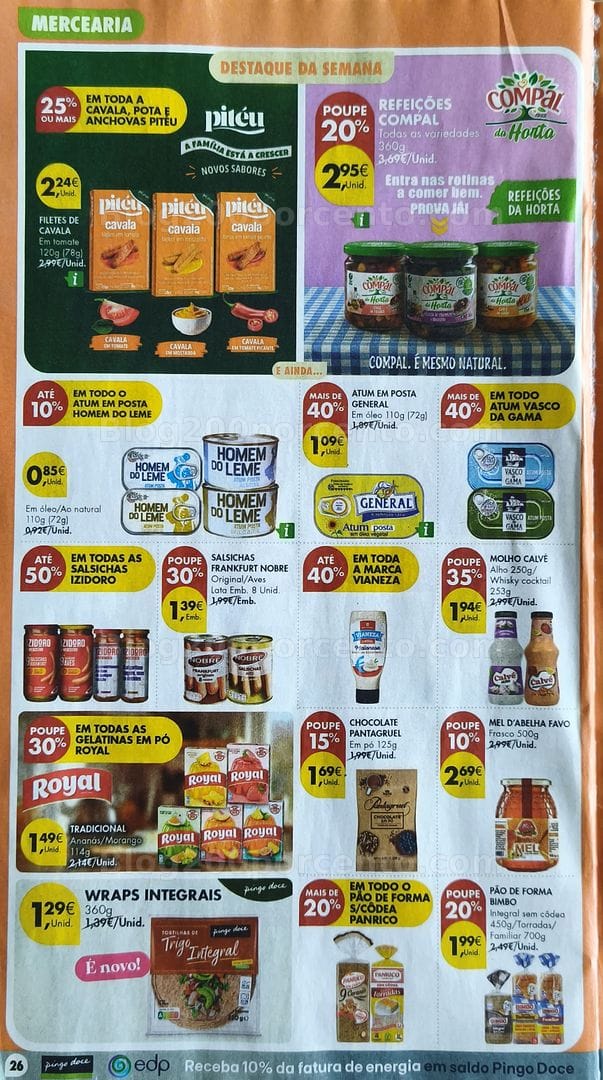 Antevisão Folheto PINGO DOCE Promoções de 13 a 19 outubro